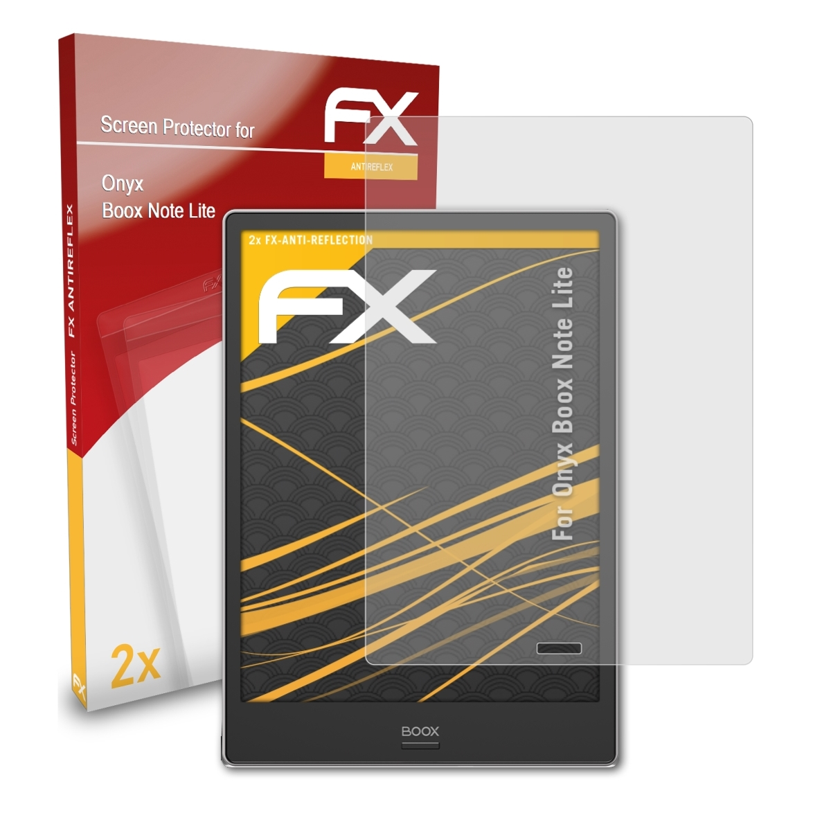 ATFOLIX 2x Note Displayschutz(für BOOX Lite) FX-Antireflex