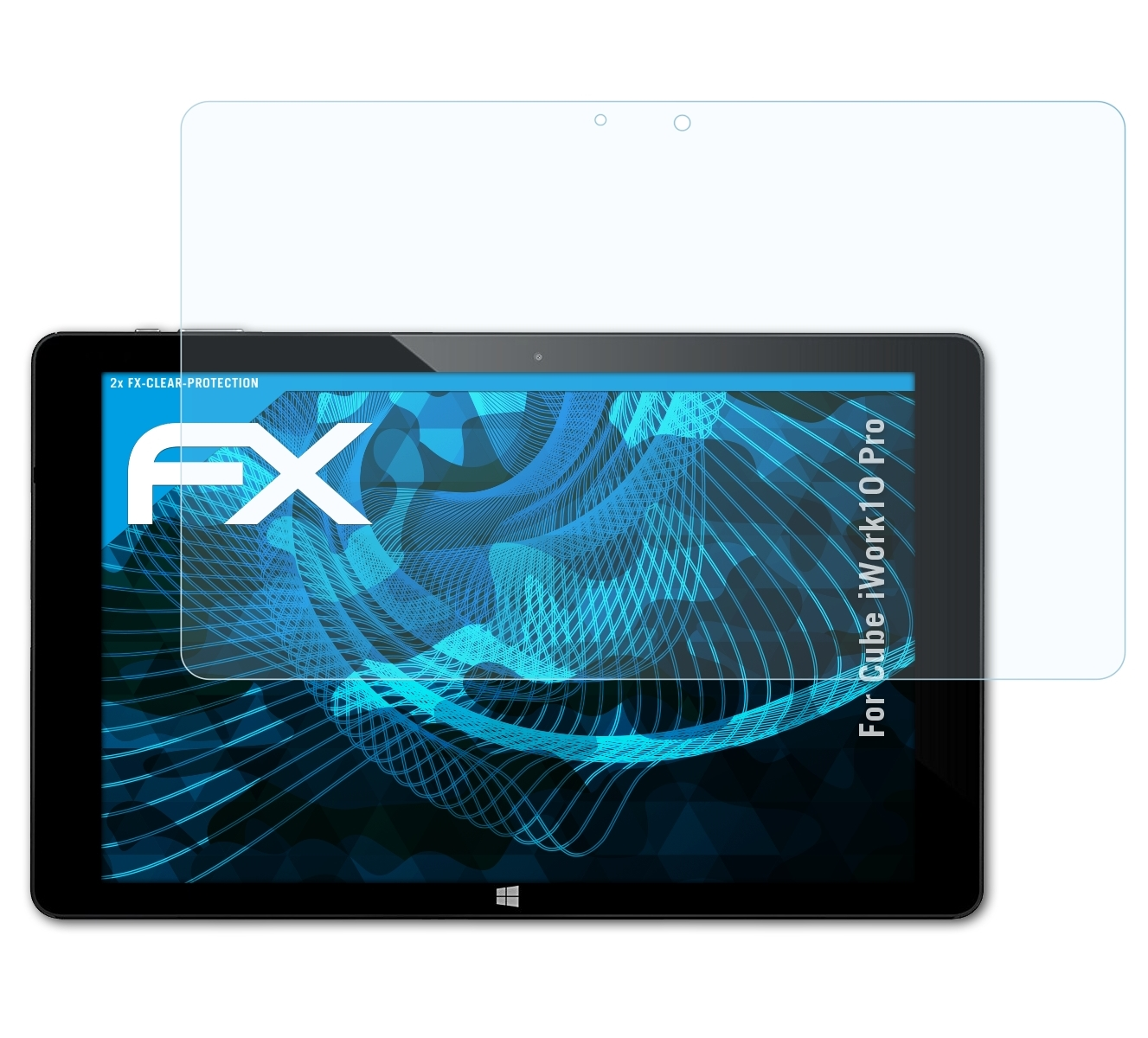 Displayschutz(für 2x iWork10 Pro) FX-Clear ATFOLIX Cube