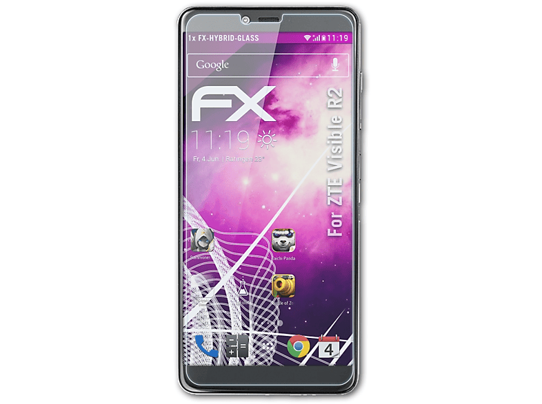 ATFOLIX FX-Hybrid-Glass Schutzglas(für ZTE Visible R2)