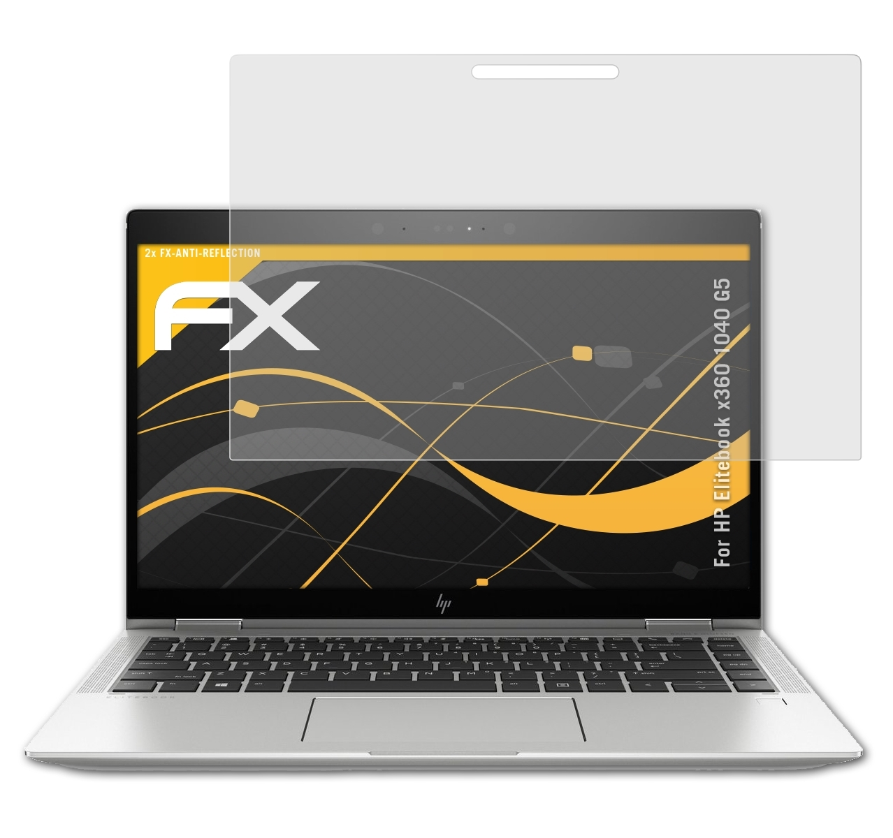 ATFOLIX 2x FX-Antireflex Displayschutz(für 1040 x360 Elitebook HP G5)