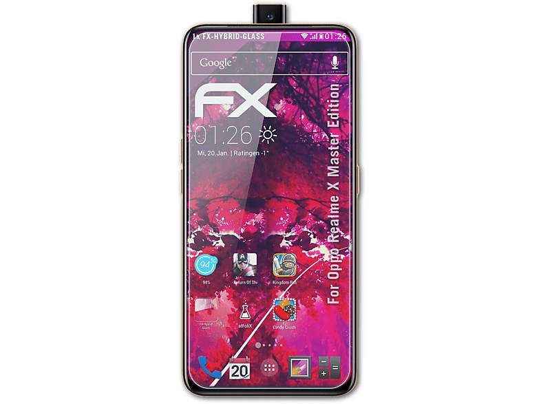 ATFOLIX FX-Hybrid-Glass Schutzglas(für Oppo Realme X Master Edition) | Displayschutzfolien & Gläser