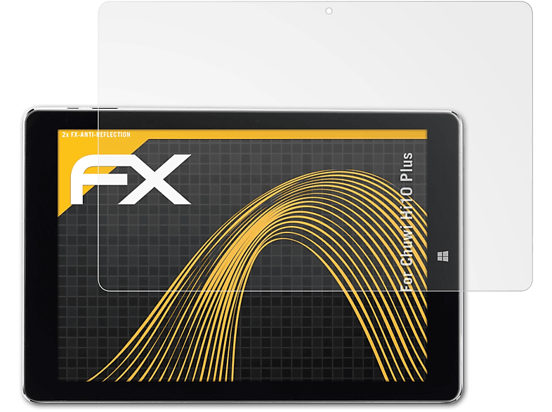 ATFOLIX 2x FX-Antireflex Displayschutz(für Chuwi Hi10 Plus)