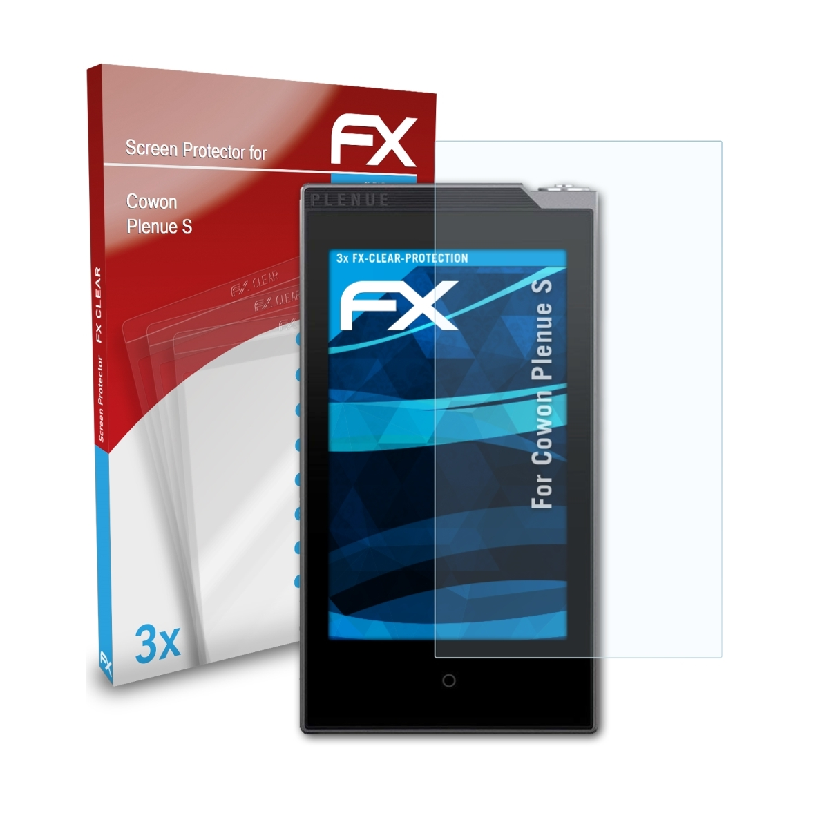 ATFOLIX 3x FX-Clear Displayschutz(für S) Cowon Plenue