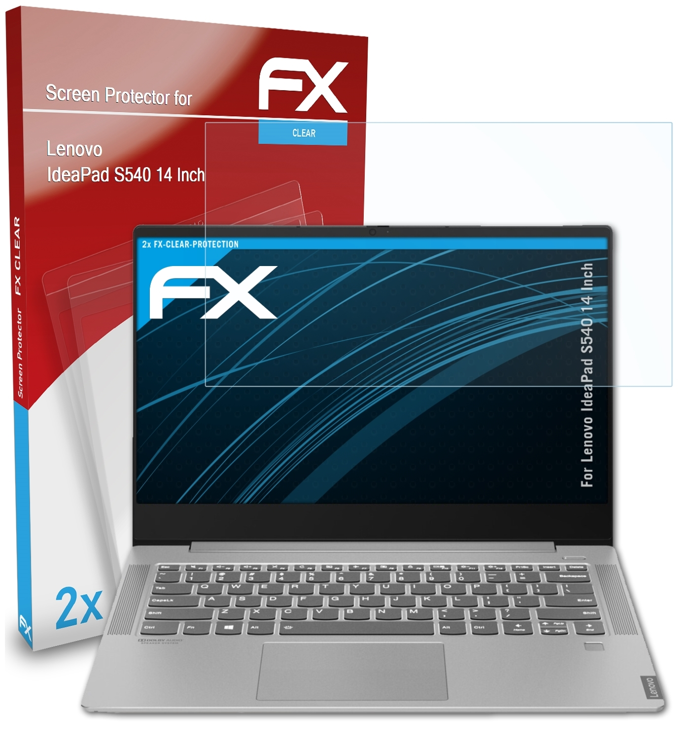 ATFOLIX 2x FX-Clear Inch)) Lenovo IdeaPad (14 S540 Displayschutz(für