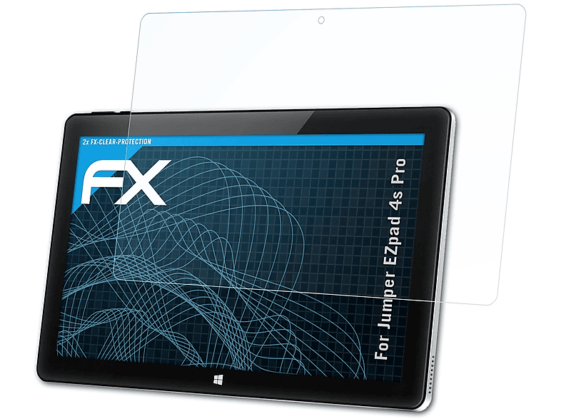 ATFOLIX 2x FX-Clear Displayschutz(für Jumper 4s EZpad Pro)