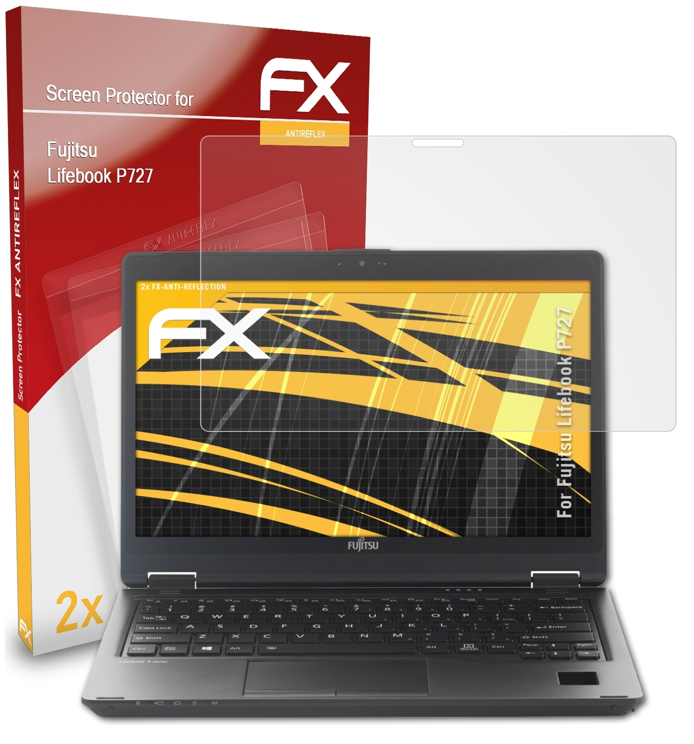 ATFOLIX 2x FX-Antireflex Fujitsu Lifebook Displayschutz(für P727)
