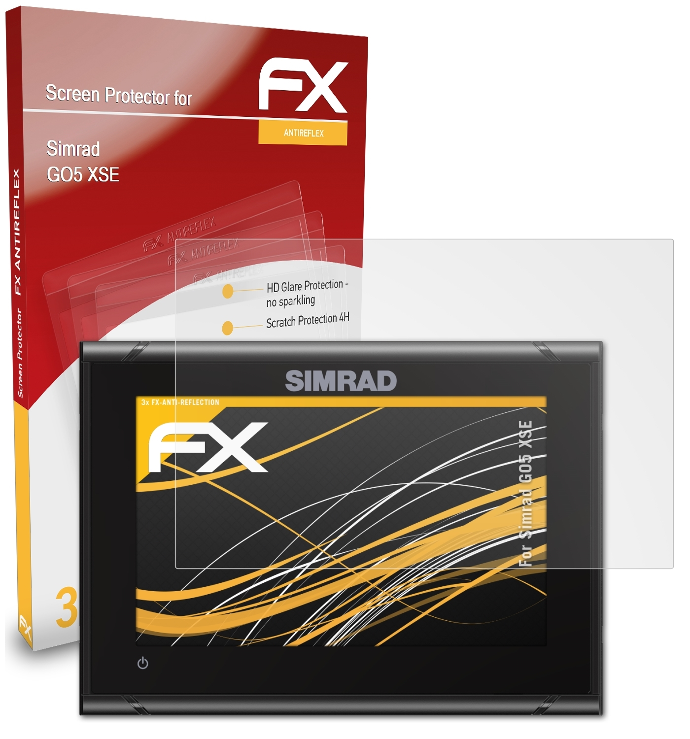 FX-Antireflex Displayschutz(für XSE) GO5 3x Simrad ATFOLIX