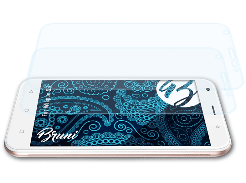 BRUNI 2x Basics-Clear Schutzfolie(für Wieppo S5) | Displayschutzfolien & Gläser