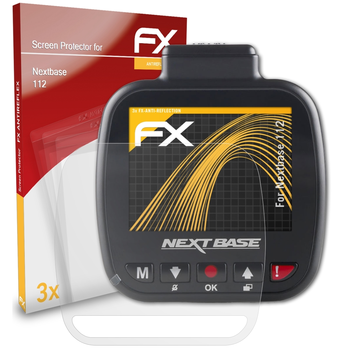 Displayschutz(für 3x 112) FX-Antireflex ATFOLIX Nextbase