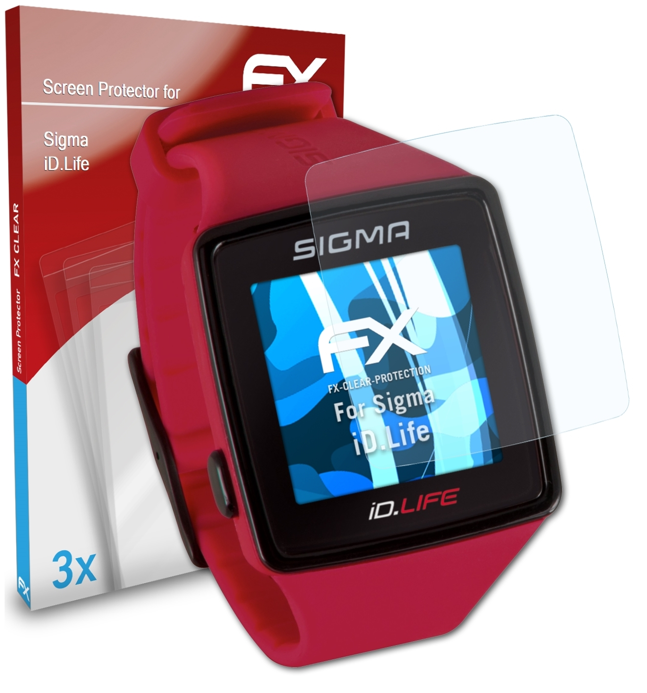 Sigma Displayschutz(für iD.Life) 3x ATFOLIX FX-Clear