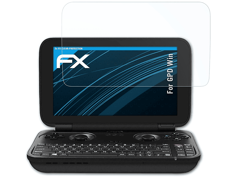 ATFOLIX 3x FX-Clear Displayschutz(für GPD Win)
