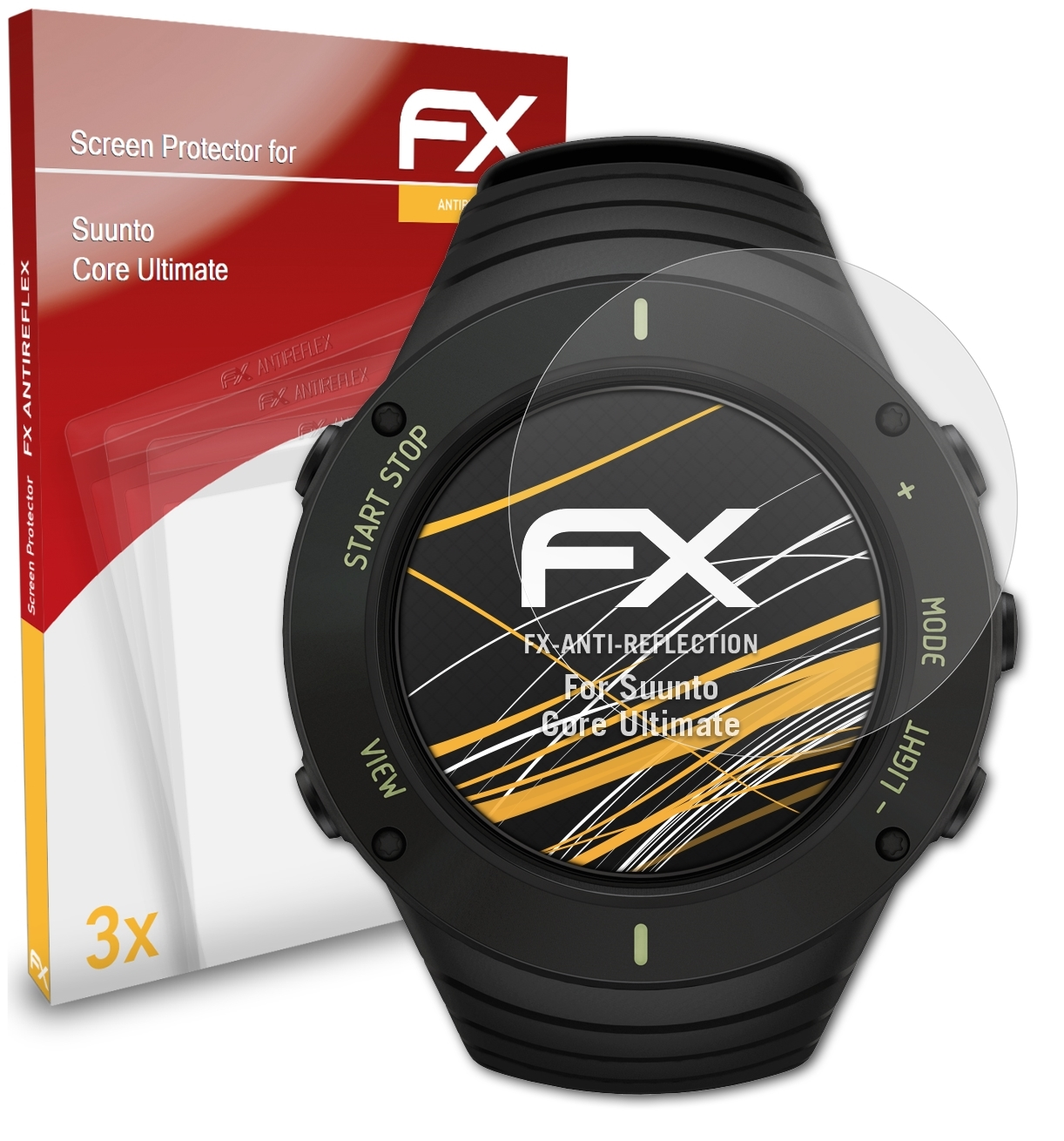 Core ATFOLIX 3x FX-Antireflex Suunto Displayschutz(für Ultimate)