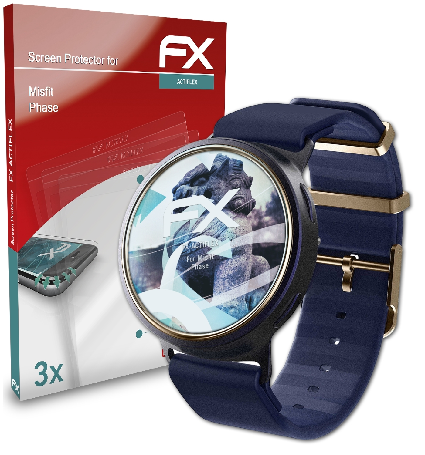 3x Displayschutz(für Phase) ATFOLIX Misfit FX-ActiFleX