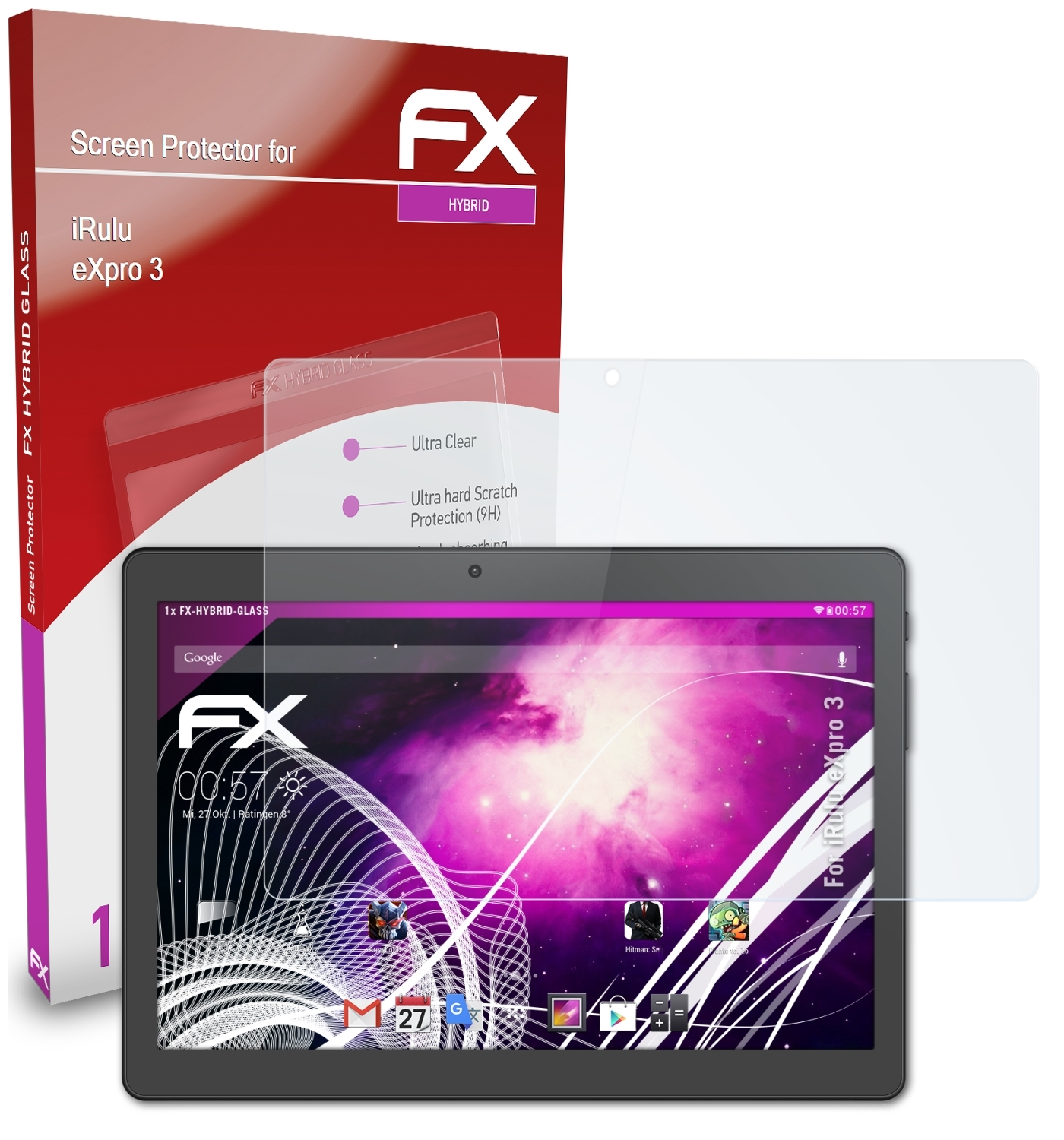 FX-Hybrid-Glass ATFOLIX eXpro Schutzglas(für 3) iRulu