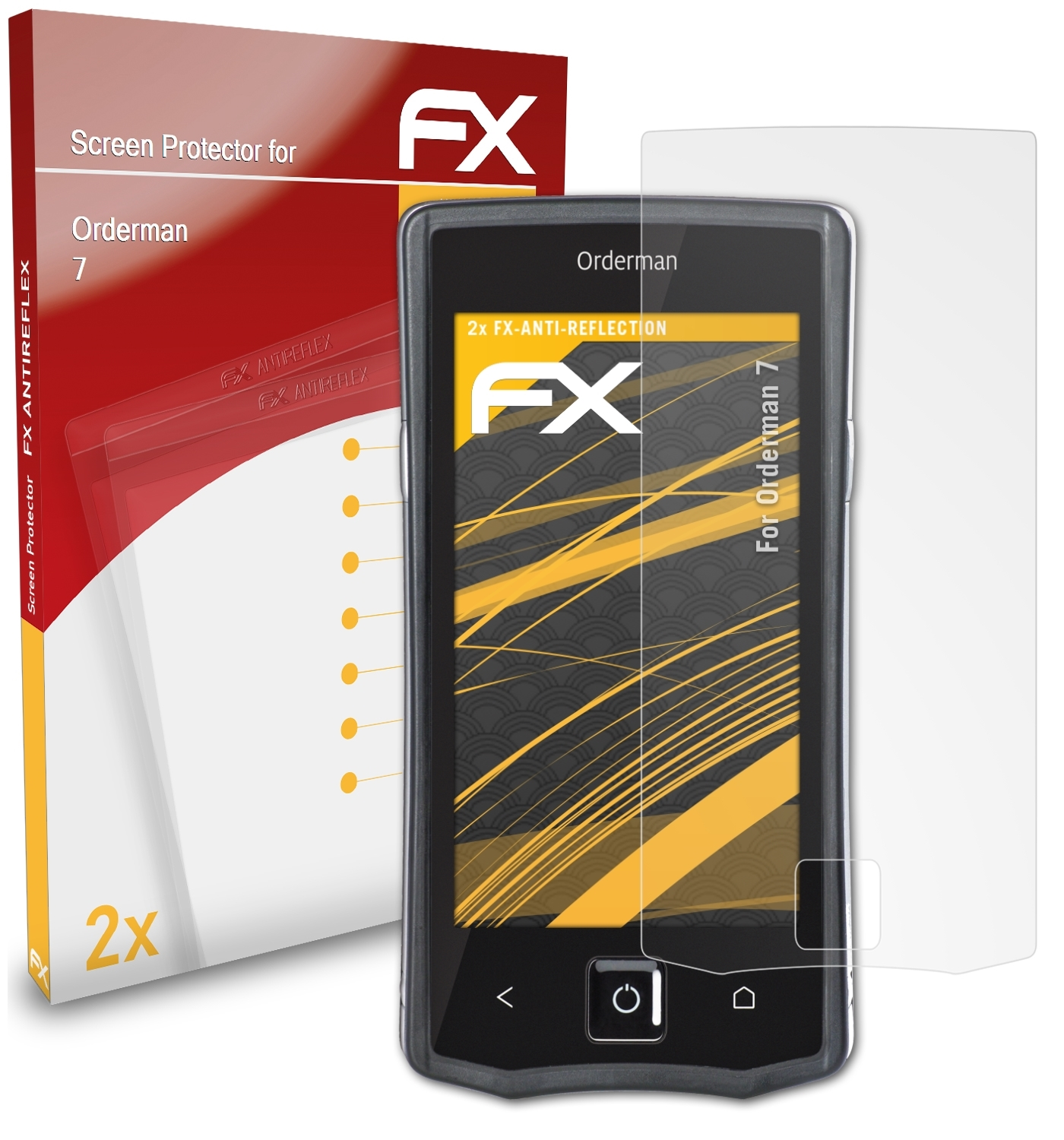 ATFOLIX 2x FX-Antireflex Displayschutz(für 7) Orderman