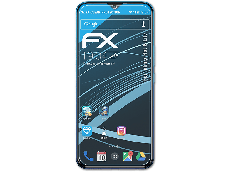 FX-Clear Infinix Lite) Displayschutz(für 8 3x Hot ATFOLIX