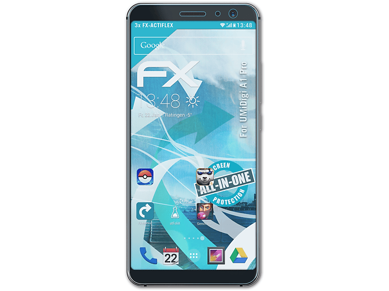 3x ATFOLIX FX-ActiFleX Pro) Displayschutz(für A1 UMiDigi