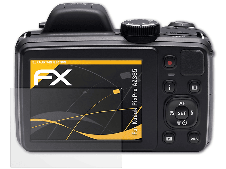 3x FX-Antireflex ATFOLIX PixPro Displayschutz(für AZ365) Kodak