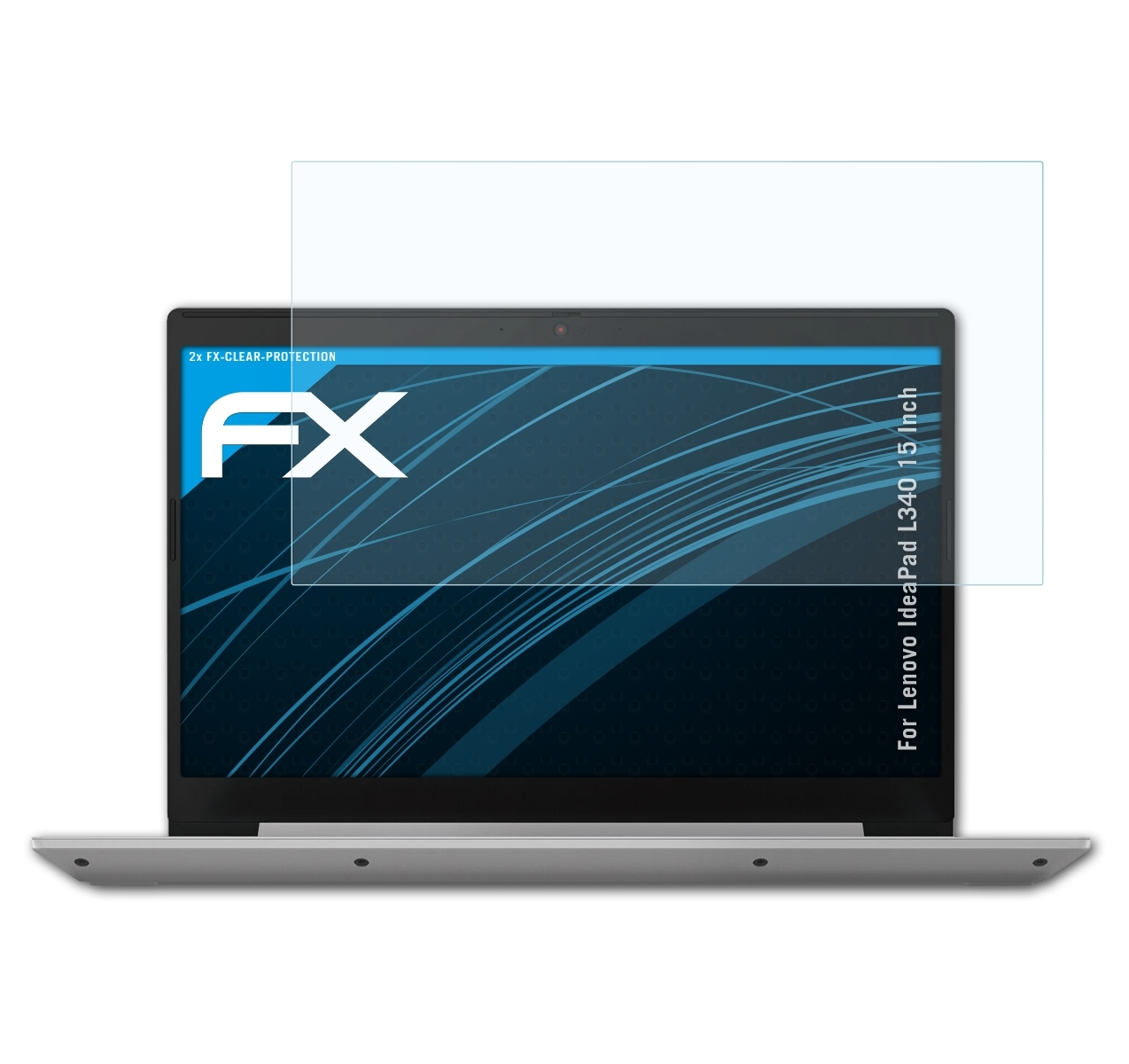 ATFOLIX 2x FX-Clear Displayschutz(für Lenovo L340 (15 Inch)) IdeaPad