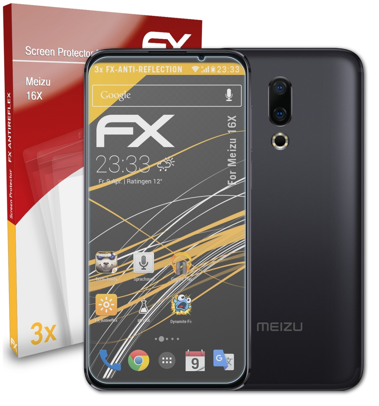 16X) FX-Antireflex Meizu 3x Displayschutz(für ATFOLIX