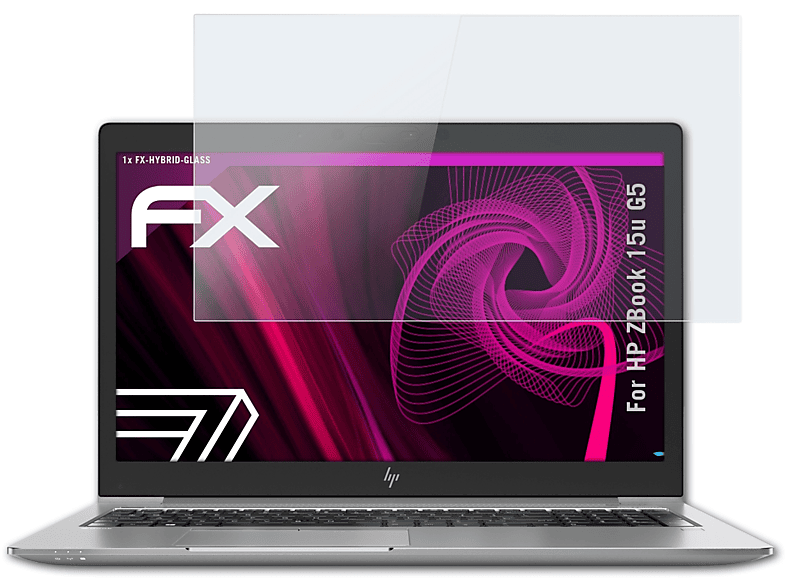FX-Hybrid-Glass G5) 15u ATFOLIX ZBook Schutzglas(für HP