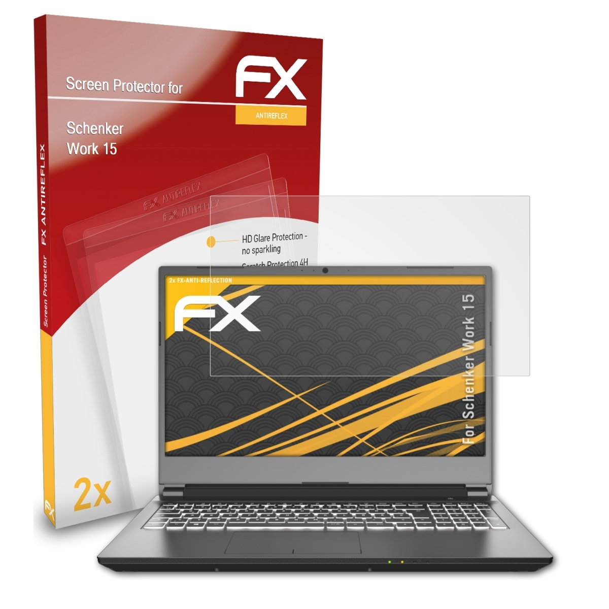 ATFOLIX 2x FX-Antireflex Schenker Displayschutz(für 15) Work