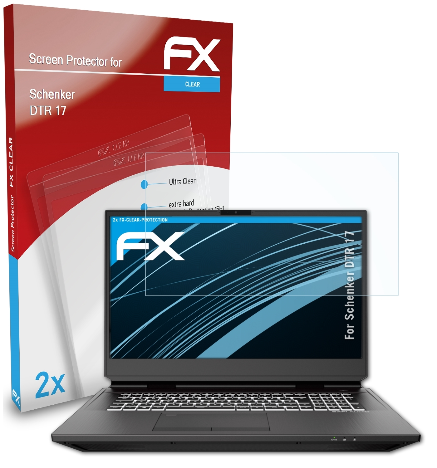 ATFOLIX 2x 17) DTR FX-Clear Schenker Displayschutz(für