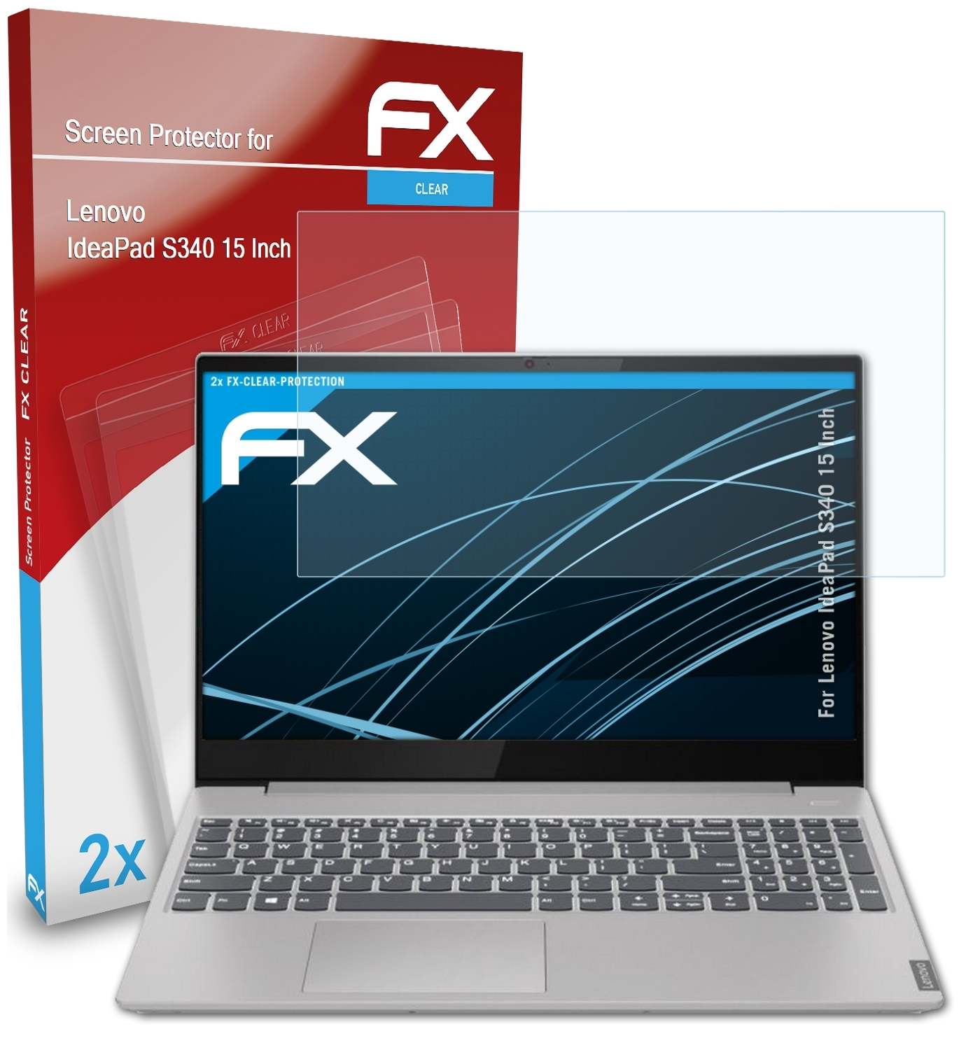 S340 (15 IdeaPad Inch)) ATFOLIX 2x Lenovo Displayschutz(für FX-Clear