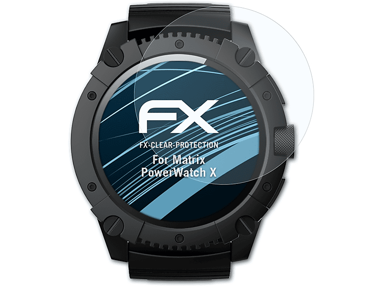 ATFOLIX 3x FX-Clear Displayschutz(für PowerWatch Matrix X)