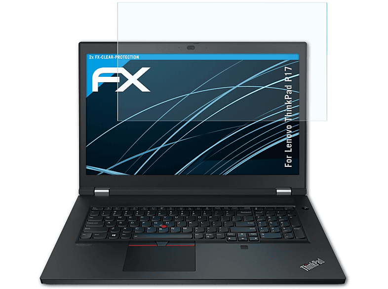ATFOLIX 2x Lenovo P17) ThinkPad Displayschutz(für FX-Clear