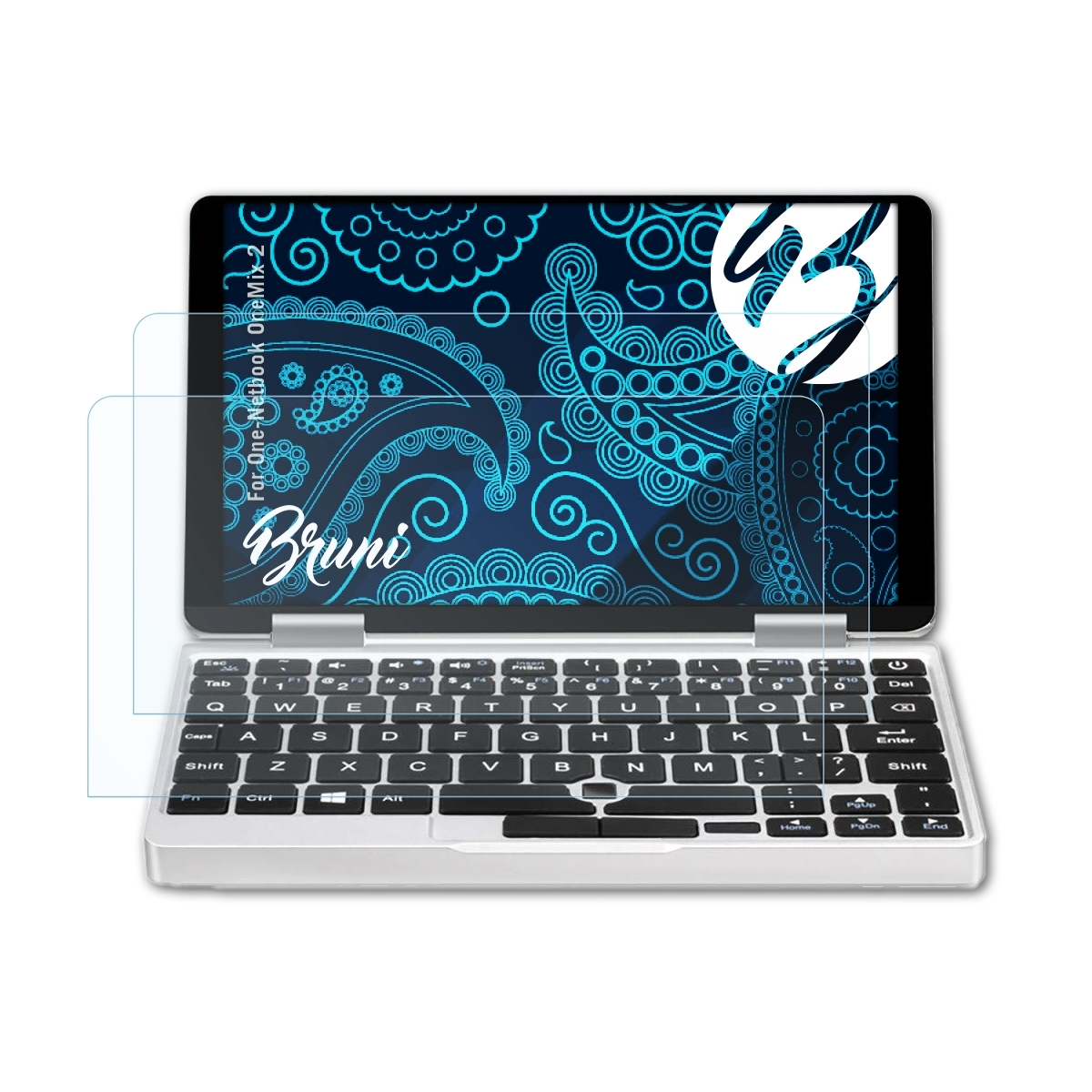 Basics-Clear 2x OneMix One-Netbook 2) Schutzfolie(für BRUNI
