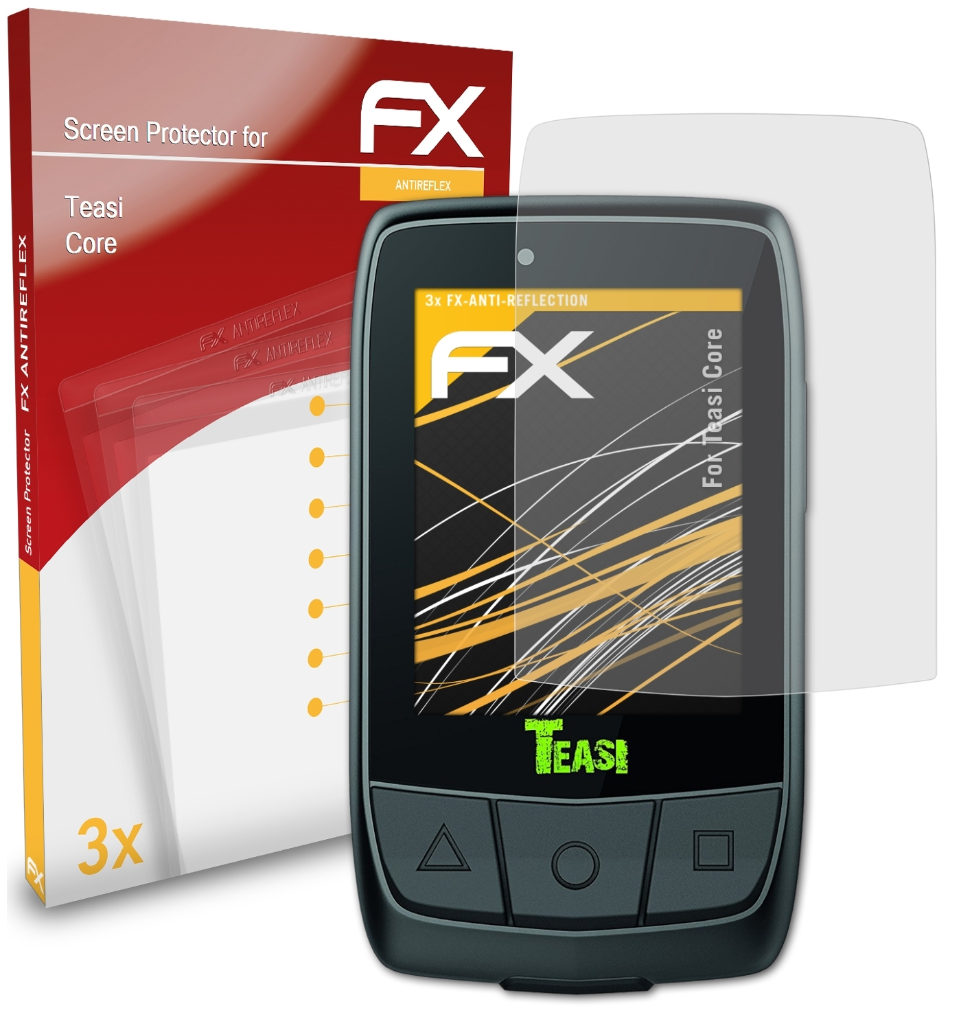 3x ATFOLIX Core) FX-Antireflex Displayschutz(für Teasi