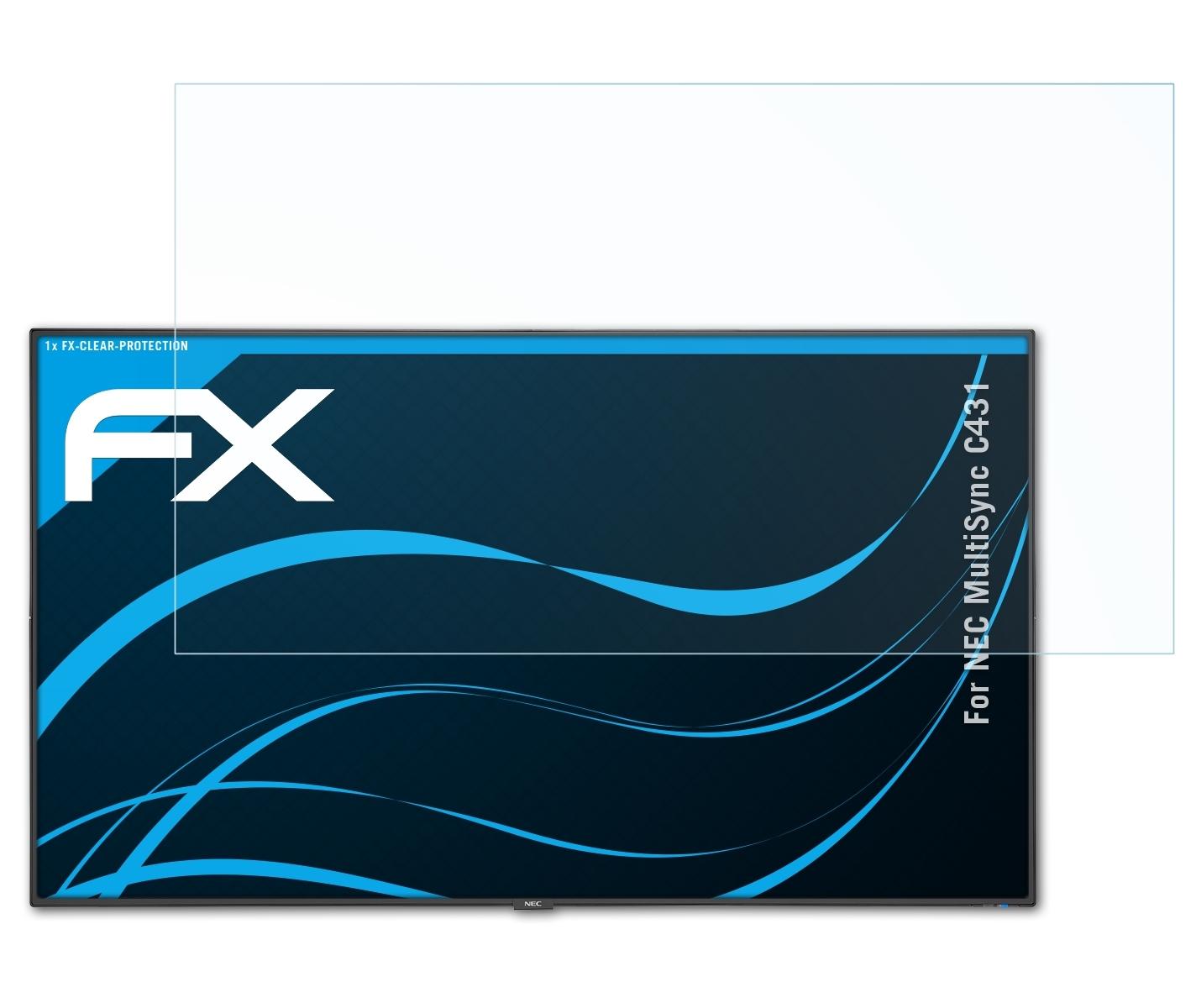 ATFOLIX FX-Clear Displayschutz(für NEC MultiSync C431)