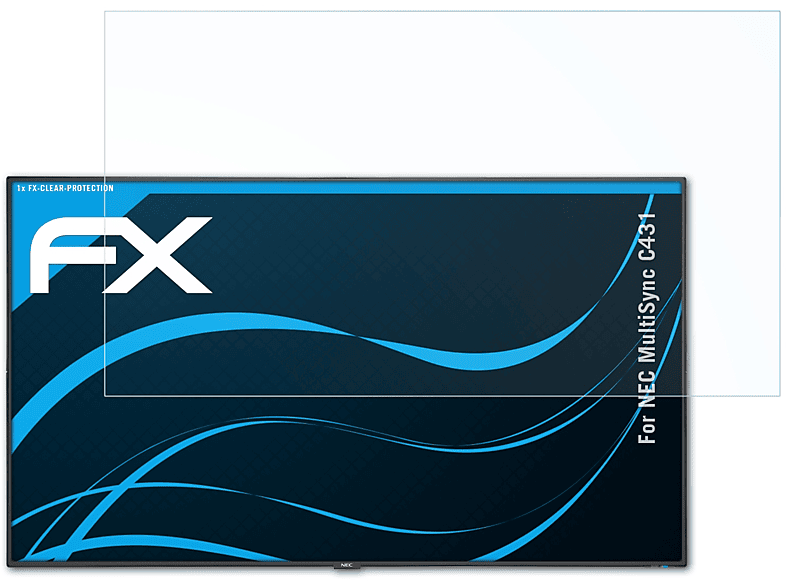 FX-Clear NEC C431) Displayschutz(für ATFOLIX MultiSync