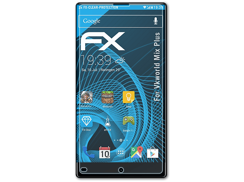 Plus) Vkworld 3x Mix Displayschutz(für FX-Clear ATFOLIX