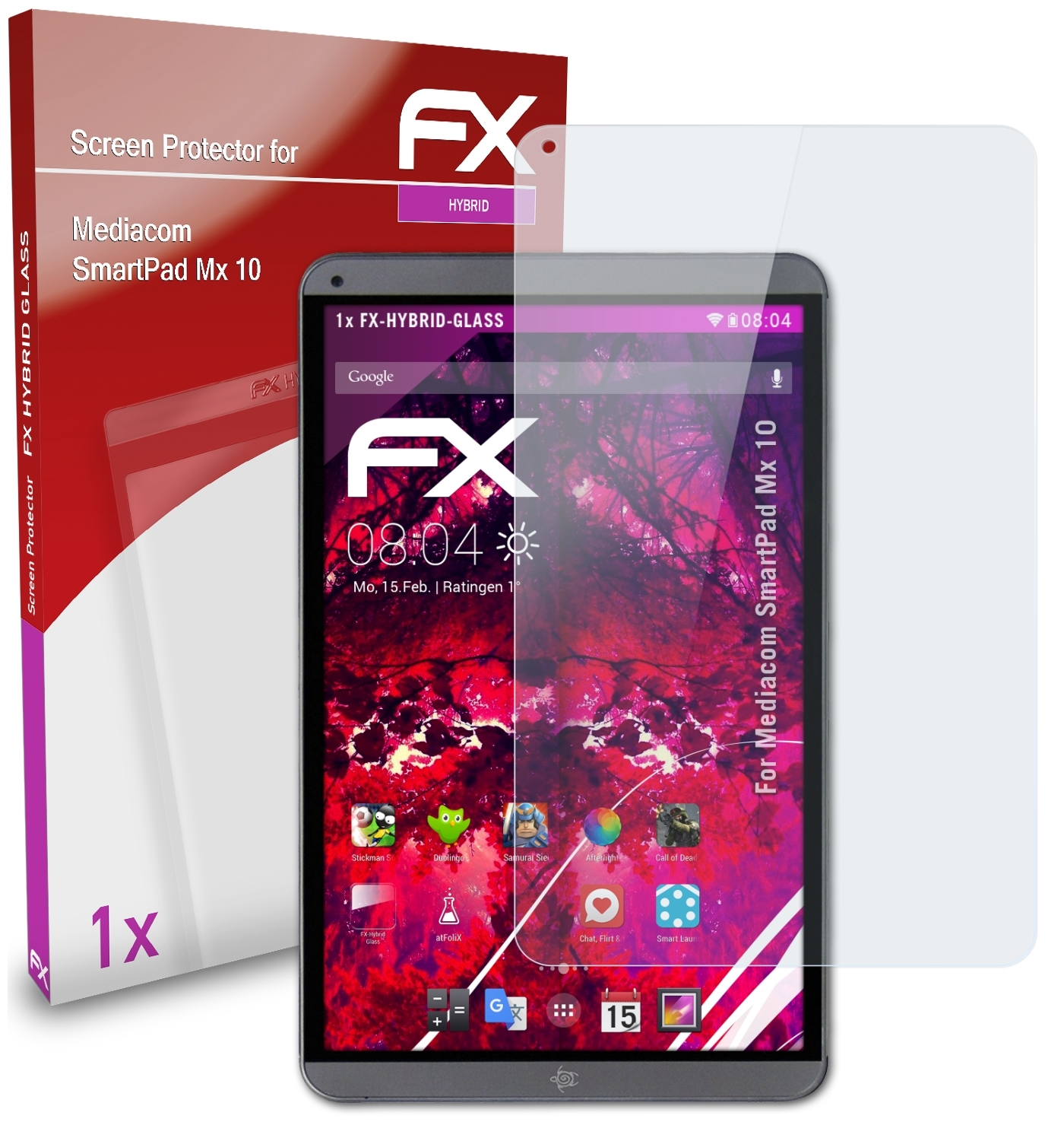 10) Mediacom Mx Schutzglas(für FX-Hybrid-Glass SmartPad ATFOLIX