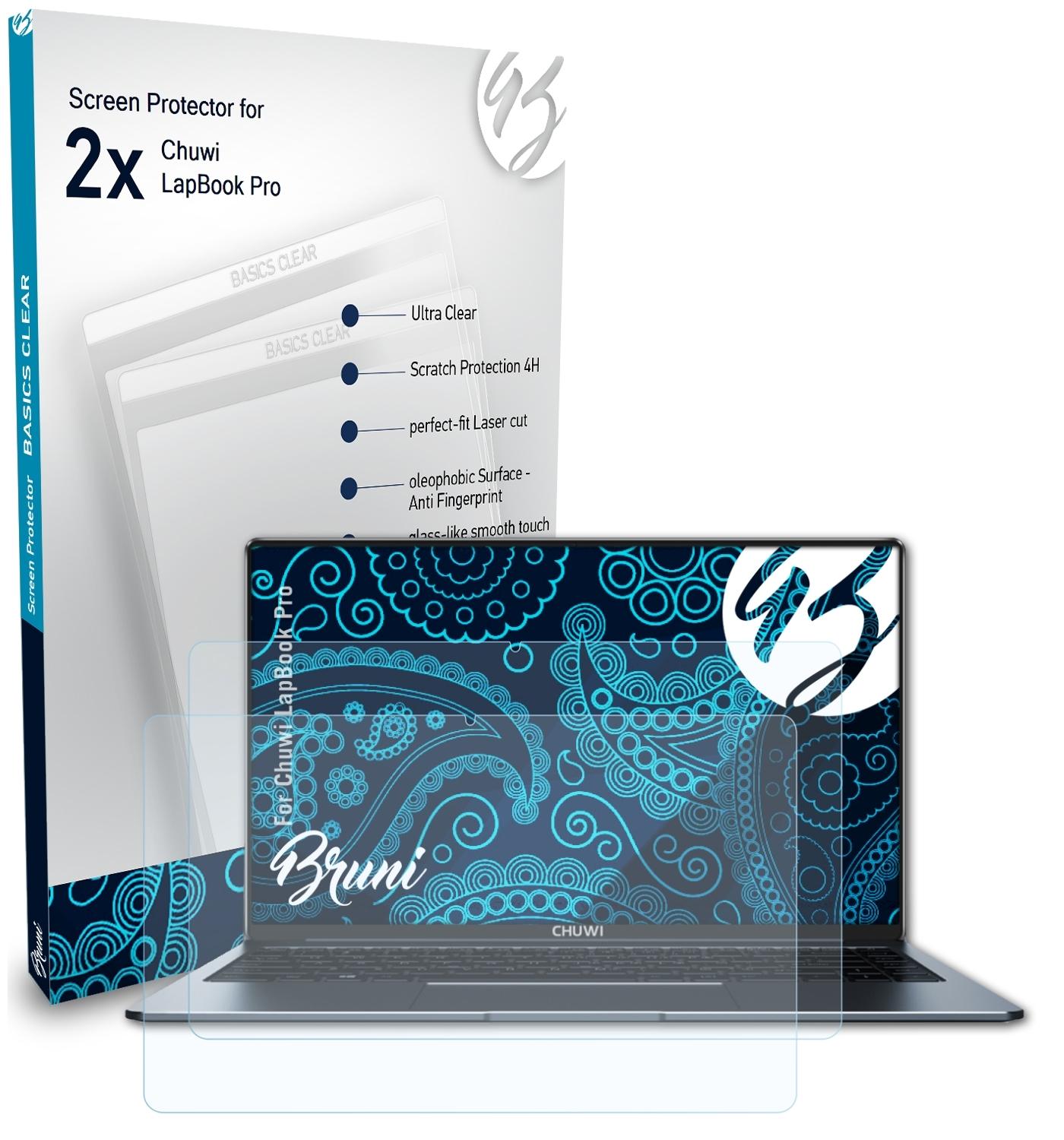 Pro) BRUNI Chuwi Schutzfolie(für 2x Basics-Clear LapBook