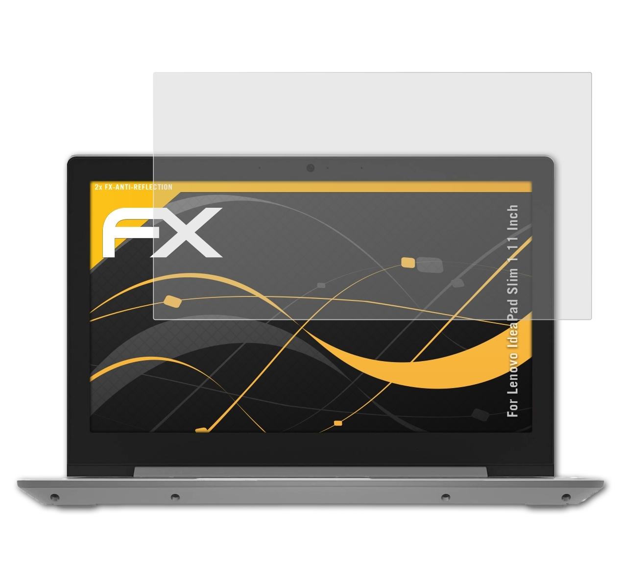 ATFOLIX 2x FX-Antireflex Displayschutz(für Lenovo Inch)) Slim IdeaPad (11 1