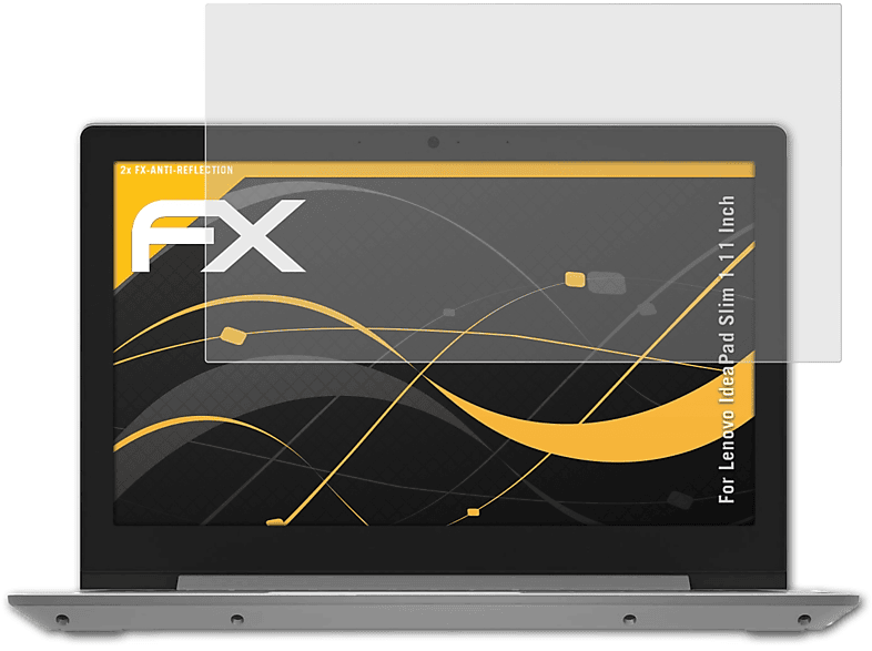 ATFOLIX 2x FX-Antireflex Displayschutz(für Lenovo IdeaPad Slim 1 (11 Inch)) | Pflege & Schutz