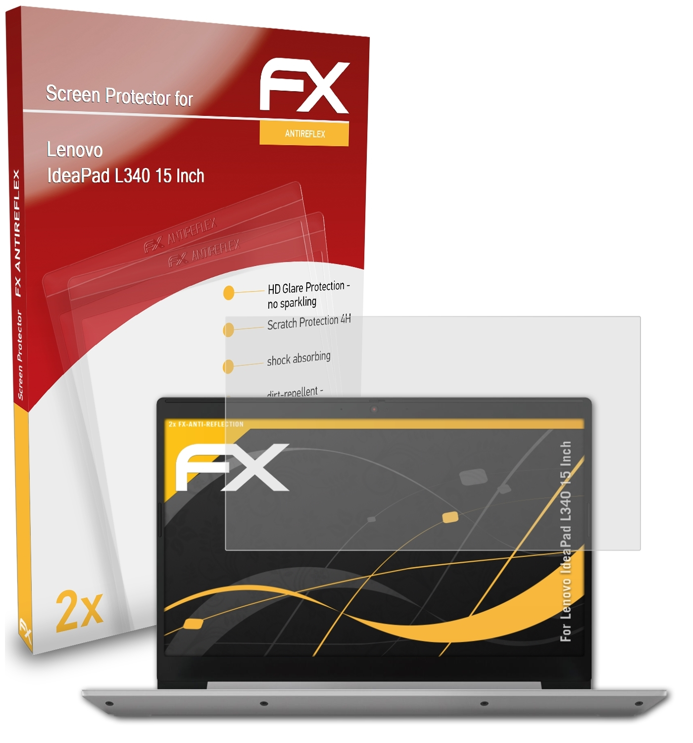 IdeaPad Displayschutz(für (15 ATFOLIX L340 Lenovo FX-Antireflex 2x Inch))