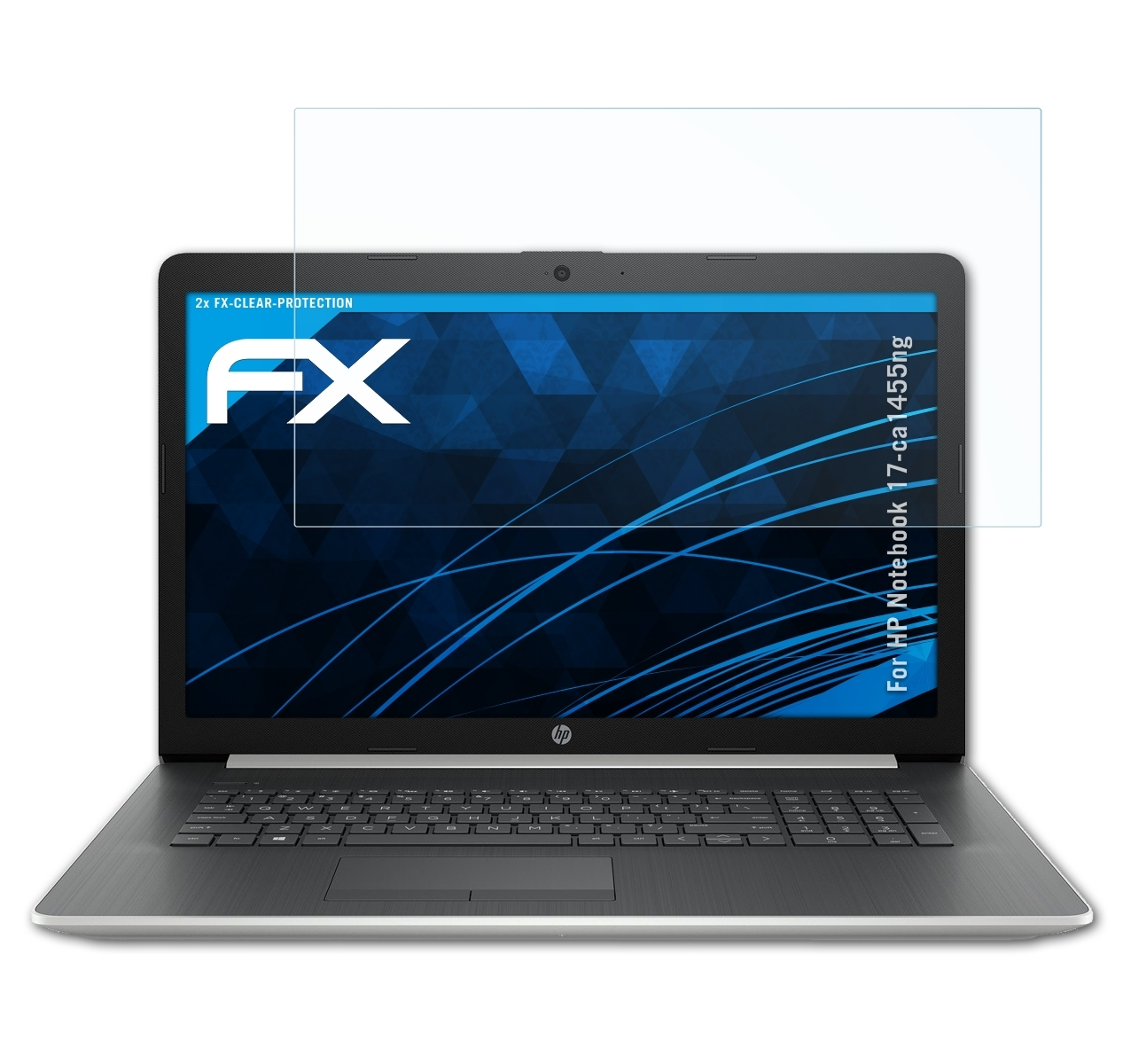 ATFOLIX 2x FX-Clear Displayschutz(für HP Notebook 17-ca1455ng)