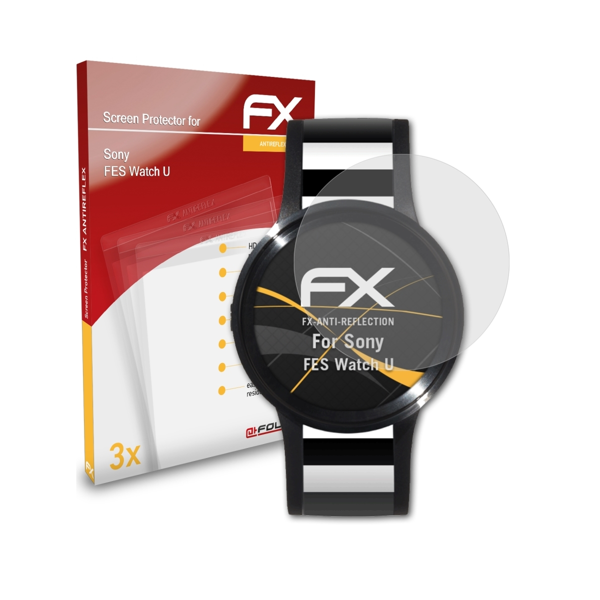 FES Sony Watch ATFOLIX FX-Antireflex 3x Displayschutz(für U)