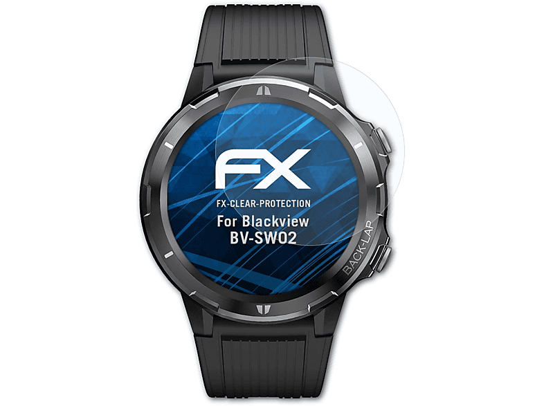 Displayschutz(für Blackview FX-Clear BV-SW02) ATFOLIX 3x