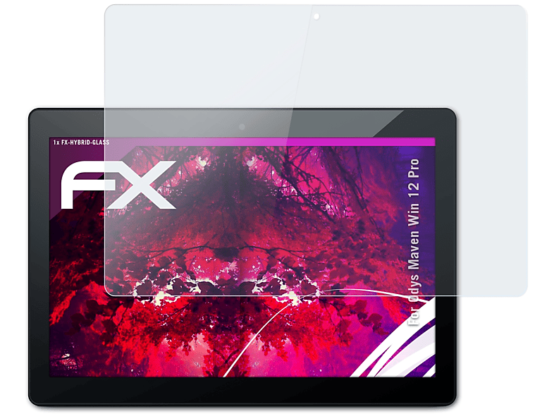 ATFOLIX FX-Hybrid-Glass Schutzglas(für Odys Maven Win 12 Pro)