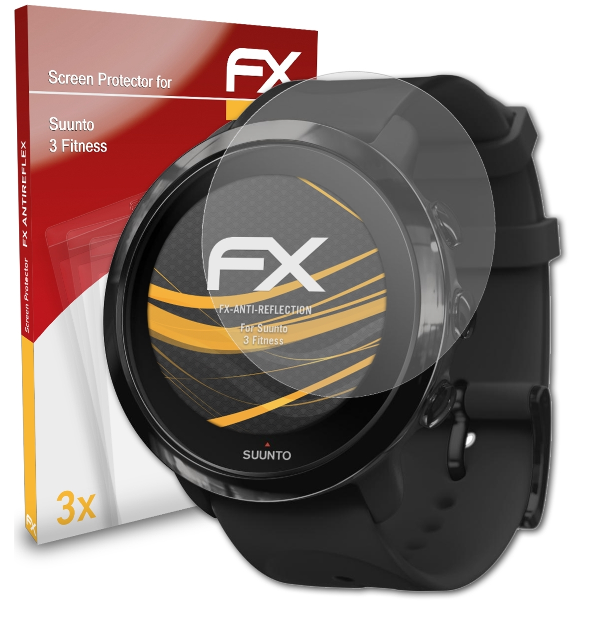 FX-Antireflex Suunto ATFOLIX 3x Fitness) 3 Displayschutz(für