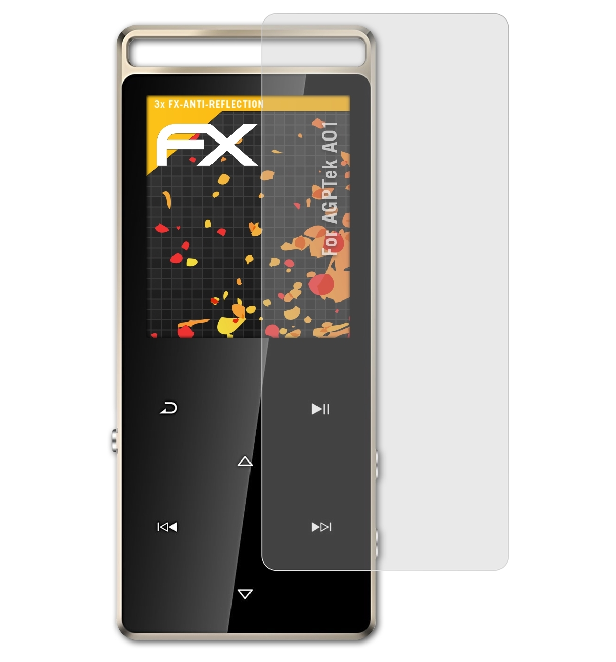 ATFOLIX FX-Antireflex AGPTek A01) Displayschutz(für 3x