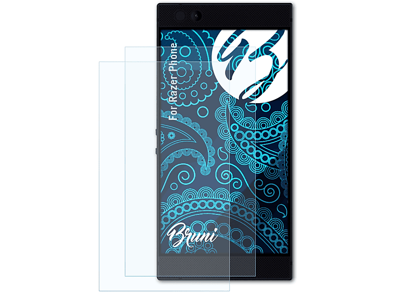 BRUNI 2x Schutzfolie(für Basics-Clear Phone) Razer