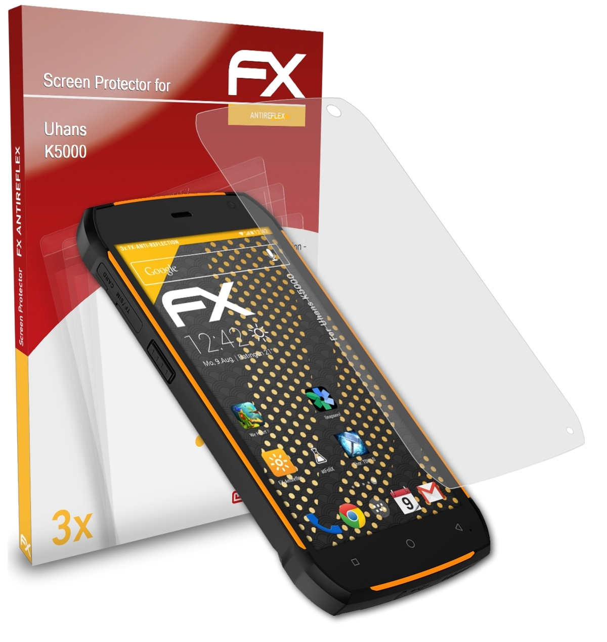 FX-Antireflex ATFOLIX Displayschutz(für K5000) Uhans 3x