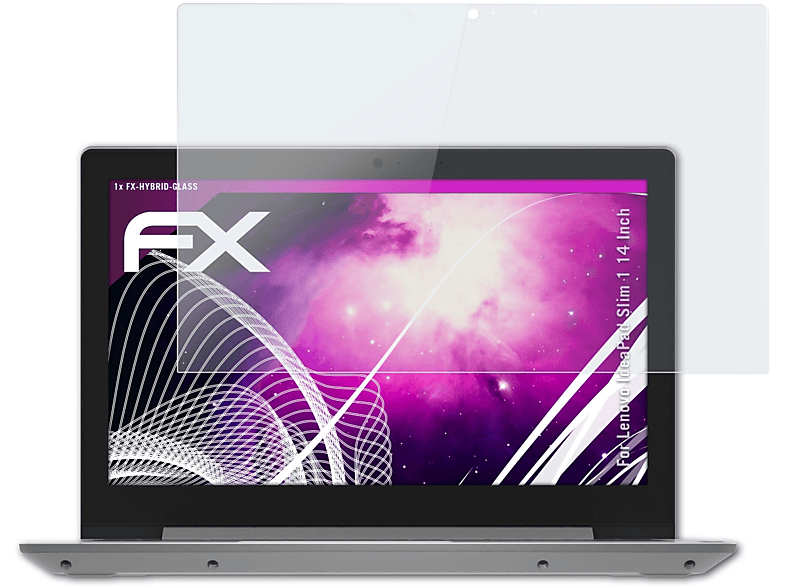 ATFOLIX FX-Hybrid-Glass Schutzglas(für Lenovo IdeaPad Slim 1 (14 Inch))