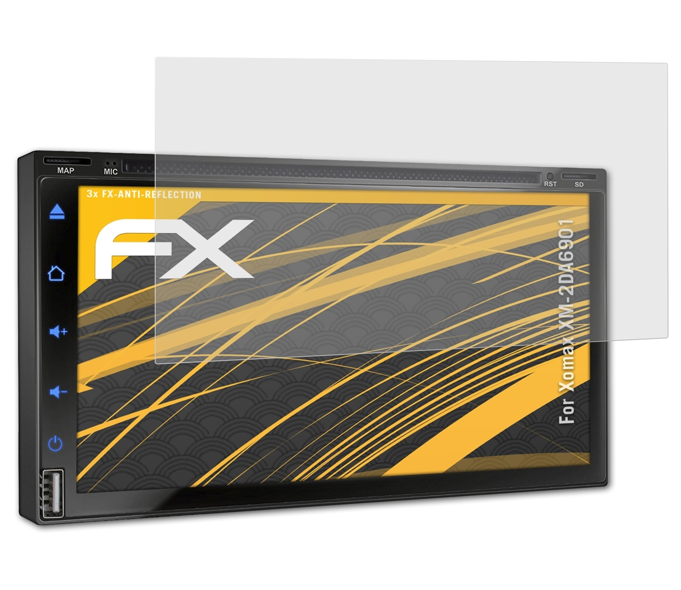 FX-Antireflex 3x Displayschutz(für ATFOLIX Xomax XM-2DA6901)